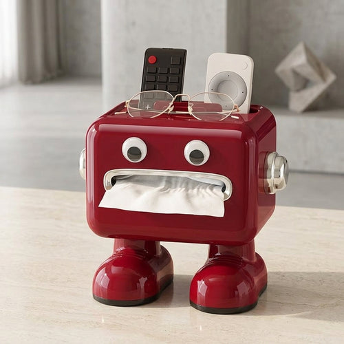 Cartoon Multi Function Tissue Box Remote Control Storage Organizer