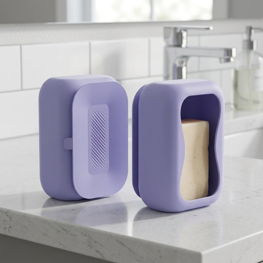 Suction Silicone Tissue Box Punch Free Bathroom Wall Mount Holder